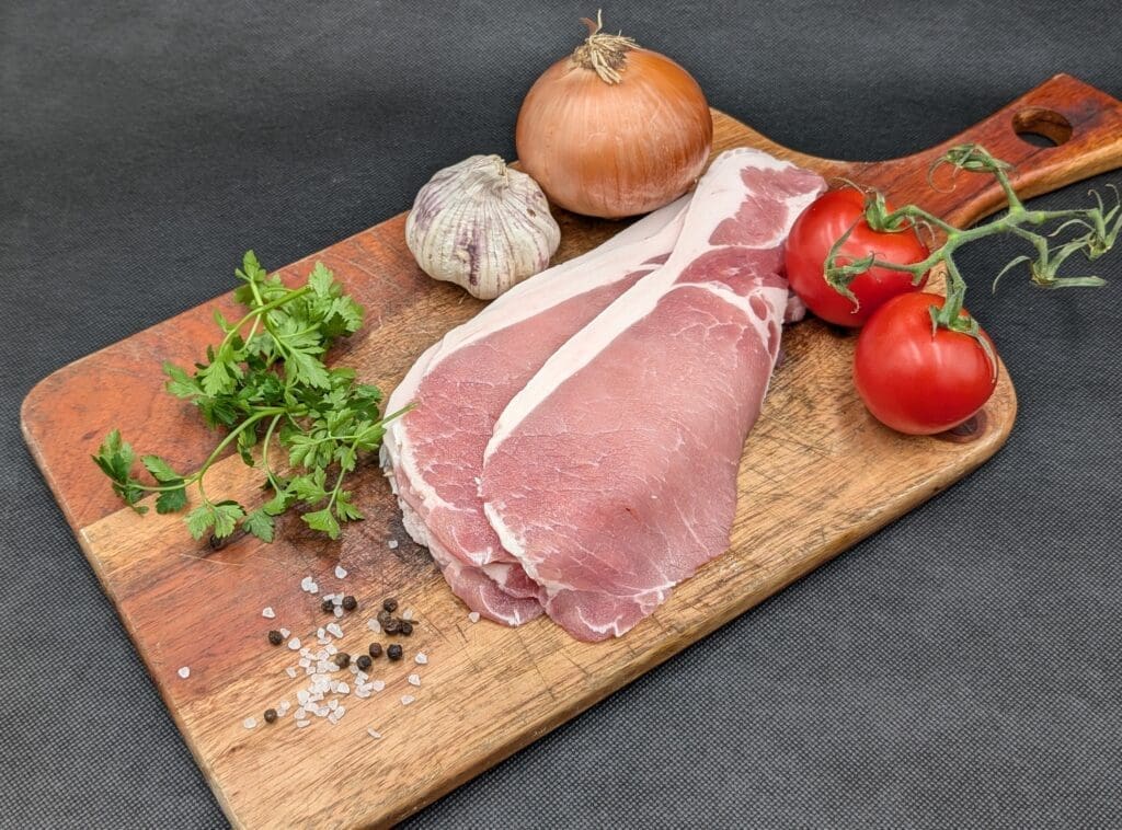 Unsmoked bacon rashers from Pigs Might Fly