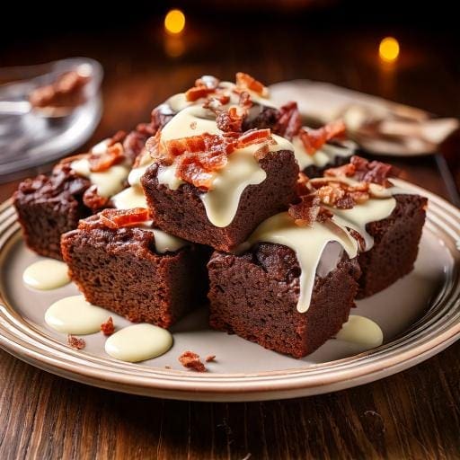 Guinness Bacon Brownies